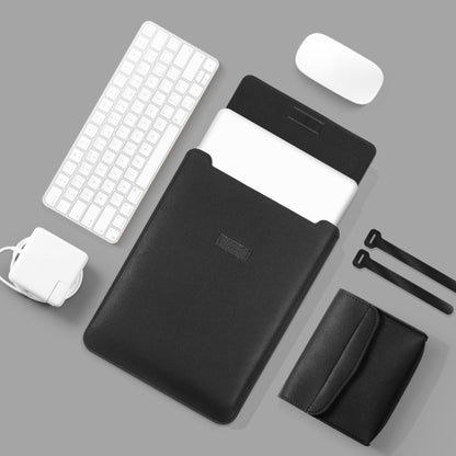 4 in 1 Lightweight and Portable Leather Computer Bag, Size:13/14 inches(Black) - 13.3 inch by buy2fix | Online Shopping UK | buy2fix