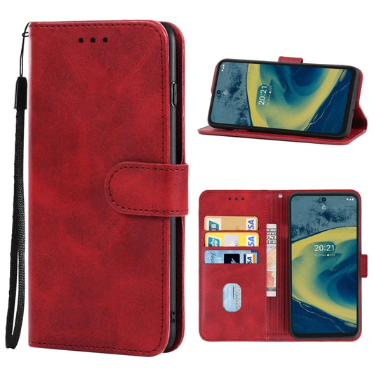 For Nokia XR20 Leather Phone Case(Red) by buy2fix