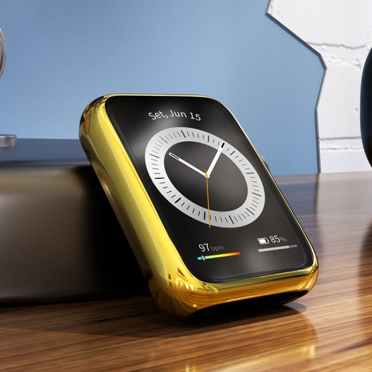 For Huawei Watch Fit 2 TPU Electroplating Watch Protective Case(Pink) by buy2fix