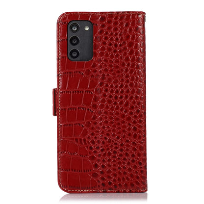 For Nokia G100 Crocodile Top Layer Cowhide Leather Phone Case(Red) - Nokia Cases by buy2fix | Online Shopping UK | buy2fix