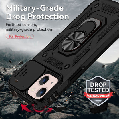 For iPhone 14 Sliding Camshield Holder Phone Case (Black) by buy2fix