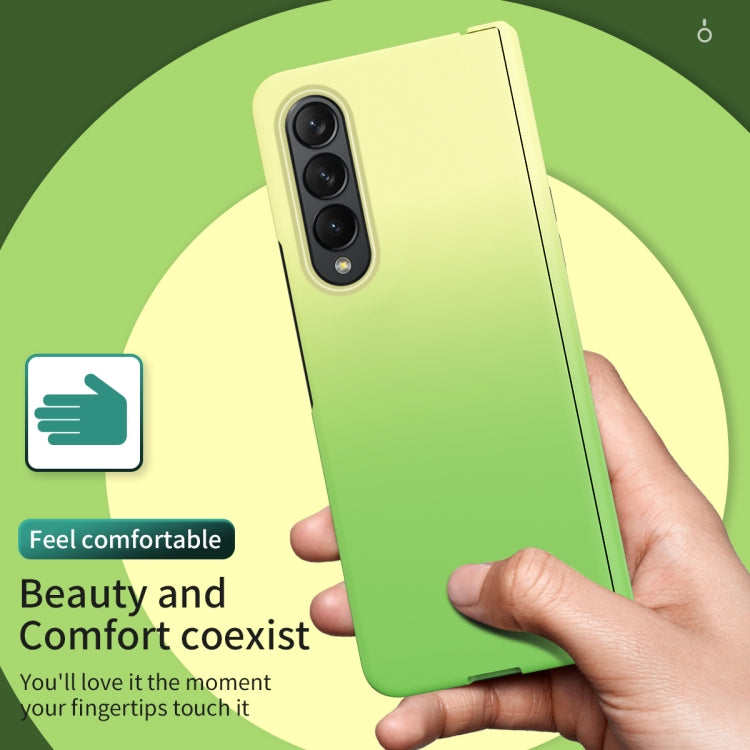 For Samsung Galaxy Z Fold4 Colorful Gradient Phone Case(Green) - Galaxy Phone Cases by buy2fix | Online Shopping UK | buy2fix