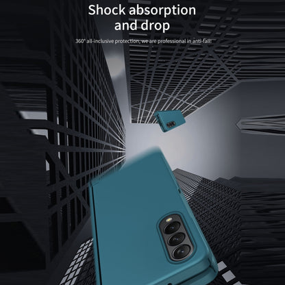 For Samsung Galaxy Z Fold4 Full Body Hinge Phone Case(Transparent) - Galaxy Phone Cases by buy2fix | Online Shopping UK | buy2fix