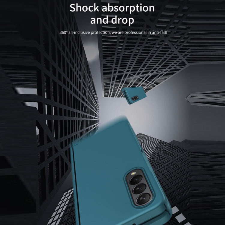 For Samsung Galaxy Z Fold4 Full Body Hinge Phone Case(Green) - Galaxy Phone Cases by buy2fix | Online Shopping UK | buy2fix