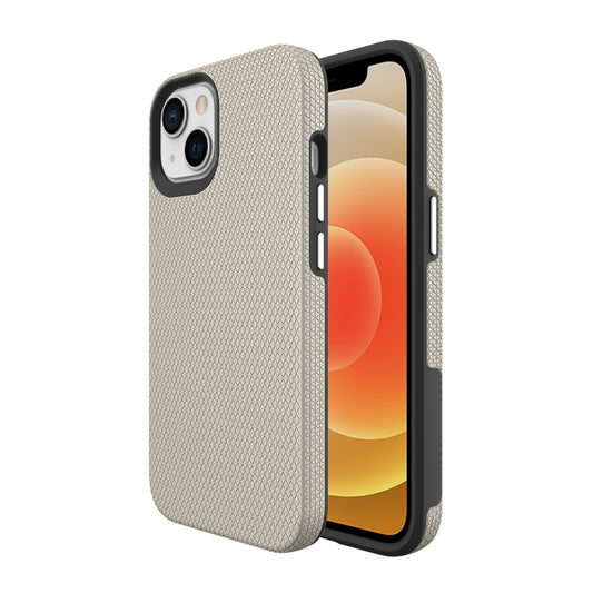 For iPhone 14 Plus Triangle Armor Texture Phone Case (Gold) - iPhone 14 Plus Cases by buy2fix | Online Shopping UK | buy2fix