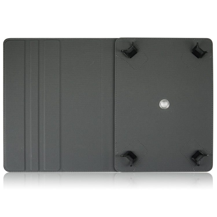 For 10 inch Cloth Texture 360 Rotation Horizontal Flip Universal Tablet PC Leather Case with Pen Slot(Blue) - 10 - 11 inch by buy2fix | Online Shopping UK | buy2fix