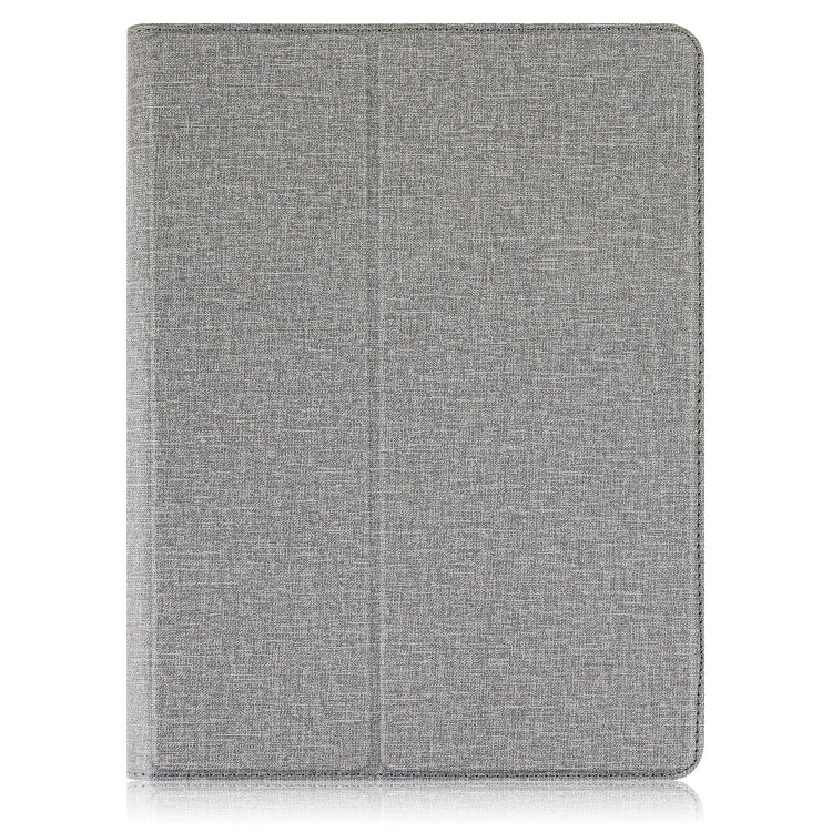 For 10 inch Cloth Texture 360 Rotation Horizontal Flip Universal Tablet PC Leather Case with Pen Slot(Grey) - 10 - 11 inch by buy2fix | Online Shopping UK | buy2fix