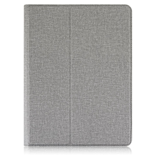 For 10 inch Cloth Texture 360 Rotation Horizontal Flip Universal Tablet PC Leather Case with Pen Slot(Grey) - 10 - 11 inch by buy2fix | Online Shopping UK | buy2fix
