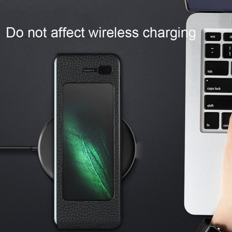 For Galaxy Fold / W2020 Shockproof Full Coverage Litchi Texture Leather Case with Card Slot(Red) - Galaxy Phone Cases by buy2fix | Online Shopping UK | buy2fix