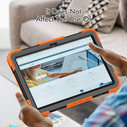 For Lenovo Tab M10 Plus 10.6 3rd Gen 2022 Silicone + PC Tablet Case(Orange) - Lenovo by buy2fix | Online Shopping UK | buy2fix
