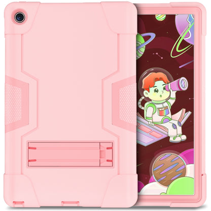 For Lenovo Tab M10 Plus 10.6 3rd Gen 2022 Contrast Color Robot Shockproof Silicone + PC Tablet Case(Pink) - Lenovo by buy2fix | Online Shopping UK | buy2fix