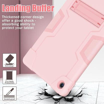 For Lenovo Tab M10 Plus 10.6 3rd Gen 2022 Contrast Color Robot Shockproof Silicone + PC Tablet Case(Pink) - Lenovo by buy2fix | Online Shopping UK | buy2fix