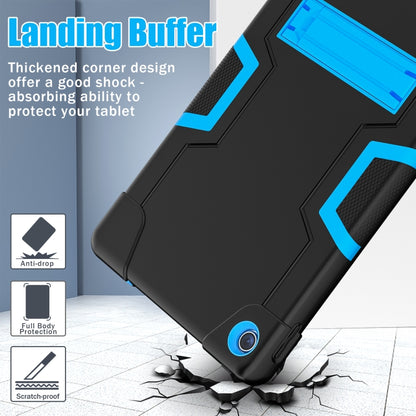 For Lenovo Tab M10 Plus 10.6 3rd Gen 2022 Contrast Color Robot Shockproof Silicone + PC Tablet Case(Black Blue) - Lenovo by buy2fix | Online Shopping UK | buy2fix