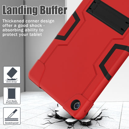 For Lenovo Tab M10 Plus 10.6 3rd Gen 2022 Contrast Color Robot Shockproof Silicone + PC Tablet Case(Red Black) - Lenovo by buy2fix | Online Shopping UK | buy2fix