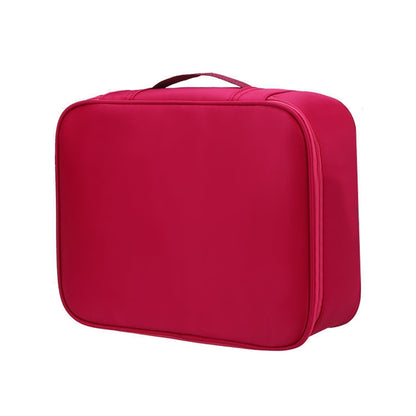Multifunctional Thickened Large-capacity Document Storage Bag, Specification:Single Layer(Wine Red) by buy2fix