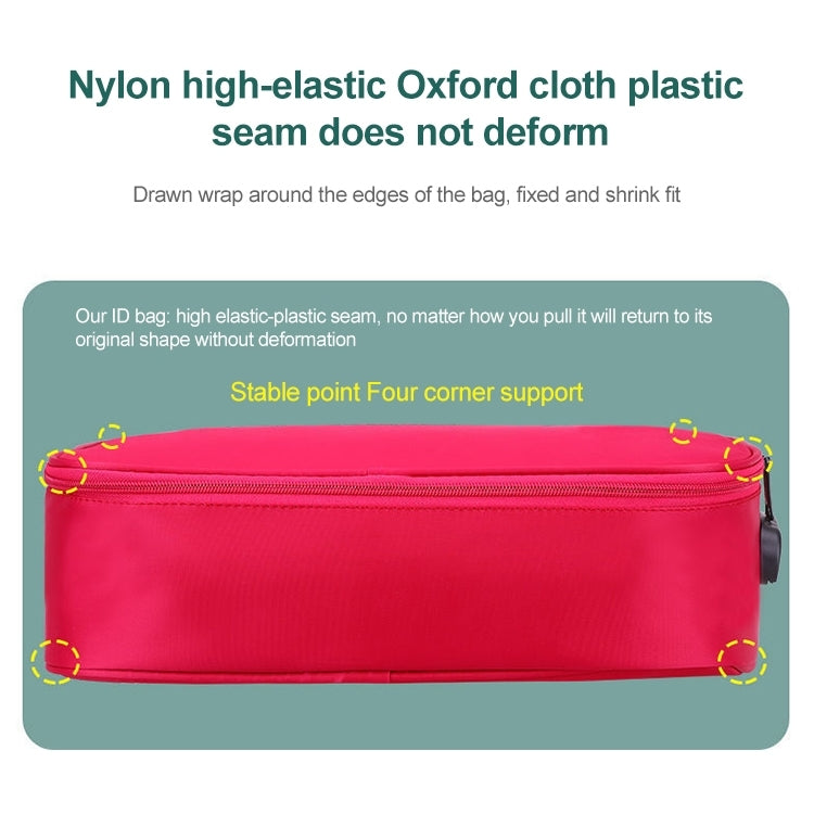 Multifunctional Thickened Large-capacity Document Storage Bag, Specification:Single Layer(Wine Red) by buy2fix