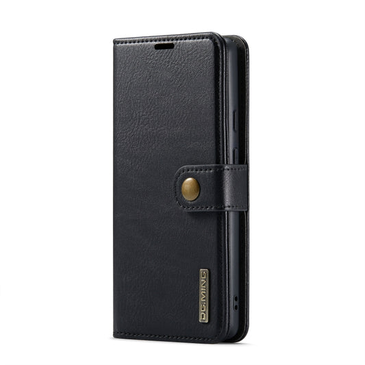 For Google Pixel 6A DG.MING Crazy Horse Texture Detachable Magnetic Leather Phone Case(Black) - Google Cases by DG.MING | Online Shopping UK | buy2fix