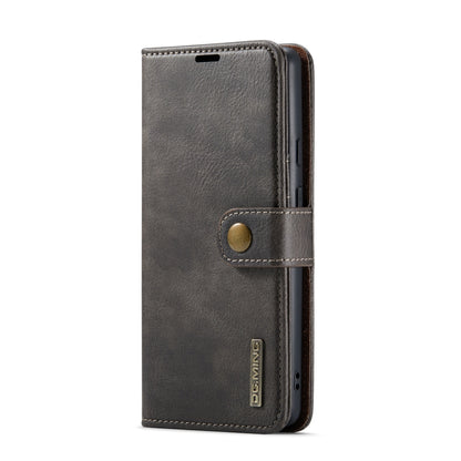 For Google Pixel 6A DG.MING Crazy Horse Texture Detachable Magnetic Leather Phone Case(Grey) - Google Cases by DG.MING | Online Shopping UK | buy2fix