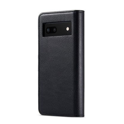 For Google Pixel 7 DG.MING Crazy Horse Texture Detachable Magnetic Leather Phone Case(Black) - Google Cases by DG.MING | Online Shopping UK | buy2fix