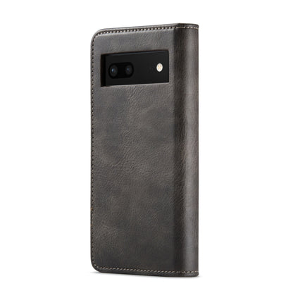 For Google Pixel 7 DG.MING Crazy Horse Texture Detachable Magnetic Leather Phone Case(Grey) - Google Cases by DG.MING | Online Shopping UK | buy2fix