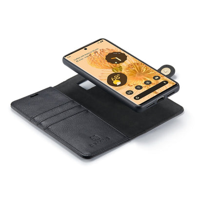 For Google Pixel 7 Pro DG.MING Crazy Horse Texture Detachable Magnetic Leather Phone Case(Black) - Google Cases by DG.MING | Online Shopping UK | buy2fix