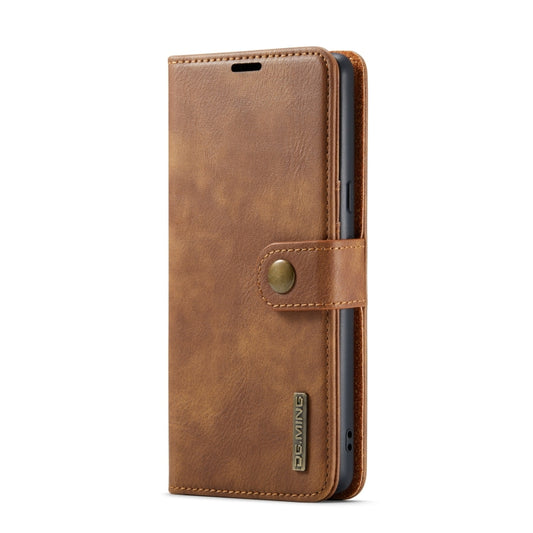 For Google Pixel 7 Pro DG.MING Crazy Horse Texture Detachable Magnetic Leather Phone Case(Brown) - Google Cases by DG.MING | Online Shopping UK | buy2fix