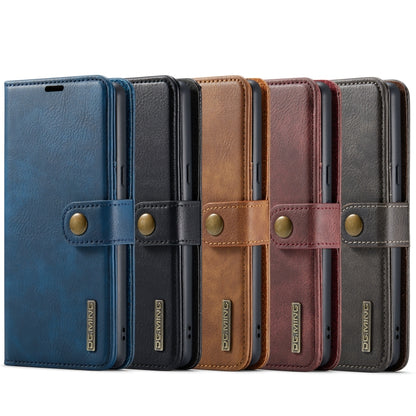 For Google Pixel 7 Pro DG.MING Crazy Horse Texture Detachable Magnetic Leather Phone Case(Grey) - Google Cases by DG.MING | Online Shopping UK | buy2fix