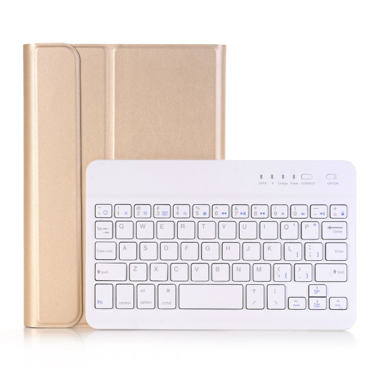 A290 For Galaxy Tab A 8.0 T290 / T295 (2019) Detachable Bluetooth Keyboard Leather Tablet Case with Stand Function(Gold) by buy2fix