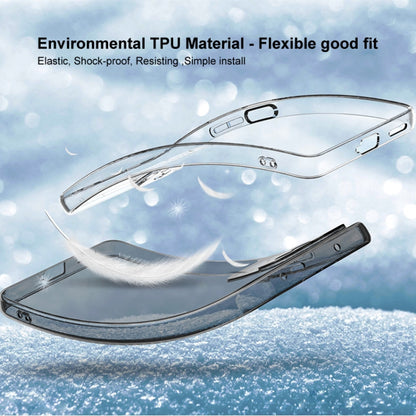 For Samsung Galaxy A23 4G IMAK UX-5 Series Claer TPU Phone Case(Transparent Black) by imak