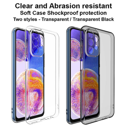 For Samsung Galaxy A23 4G IMAK UX-5 Series Claer TPU Phone Case(Transparent Black) by imak