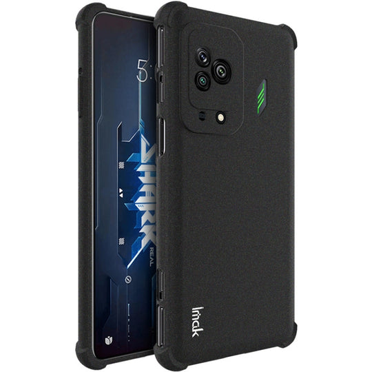For Xiaomi Black Shark 5 IMAK All-inclusive Shockproof Airbag TPU Case with Screen Protector (Matte Black)