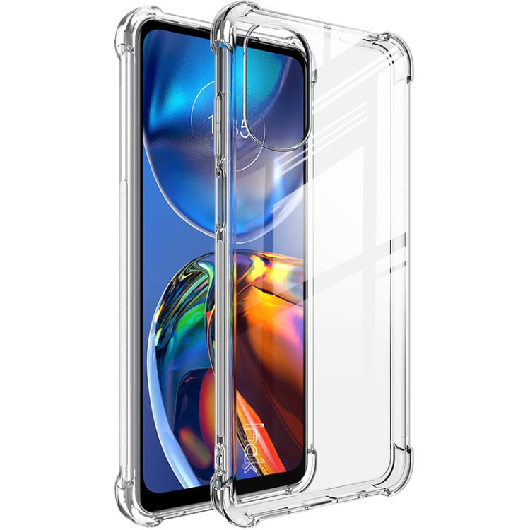 For Motorolo Moto E32 4G IMAK All-inclusive Shockproof Airbag TPU Case with Screen Protector (Transparent) by imak