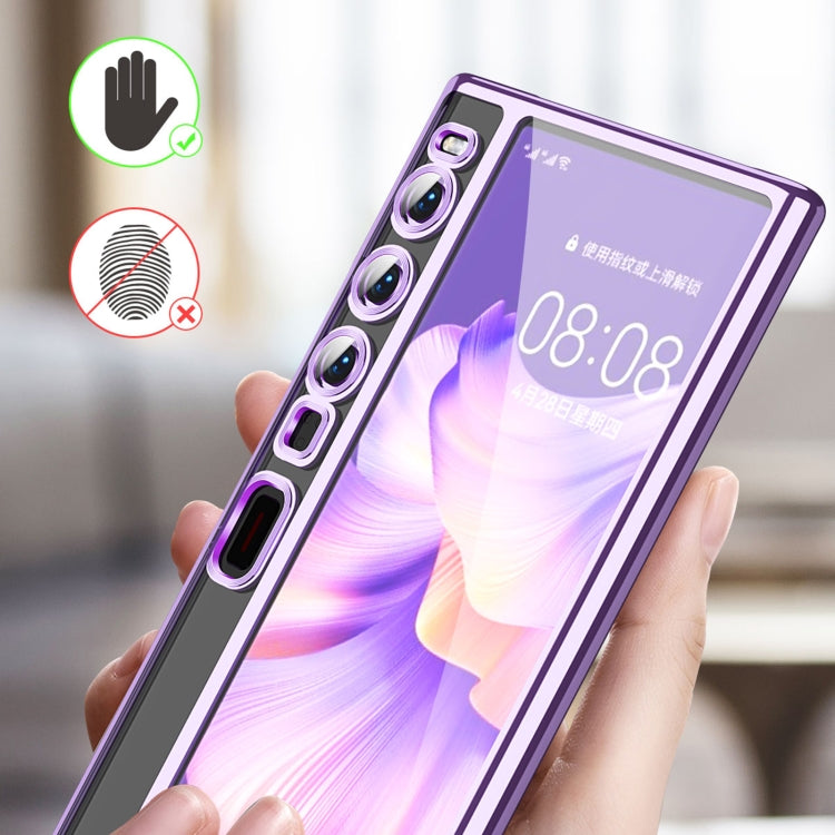 For Huawei Mate Xs 2 TPU Electroplating Full Coverage Protective Phone Case(Transparent) - Huawei Cases by buy2fix | Online Shopping UK | buy2fix