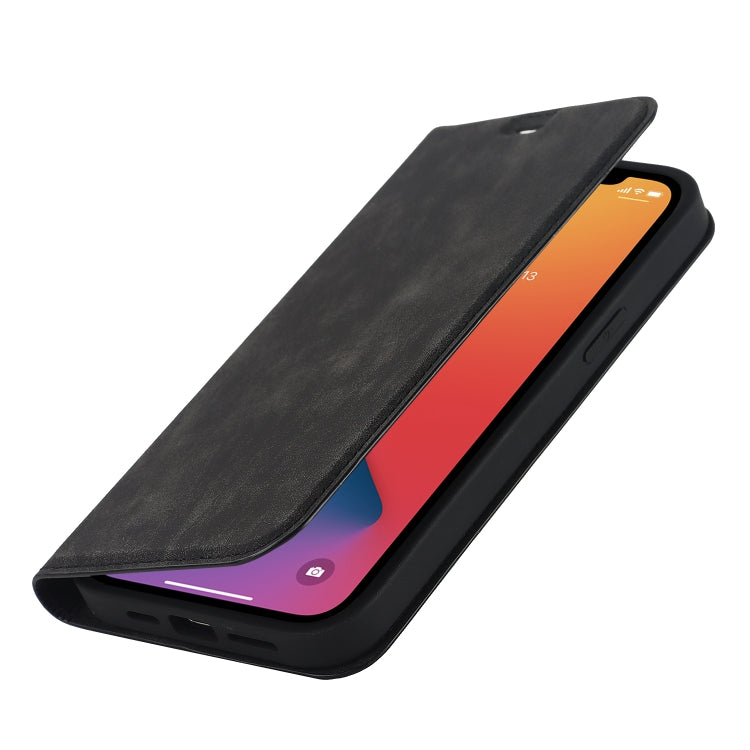 For iPhone 12 mini Wireless Charging Magsafe Leather Phone Case (Black) by buy2fix