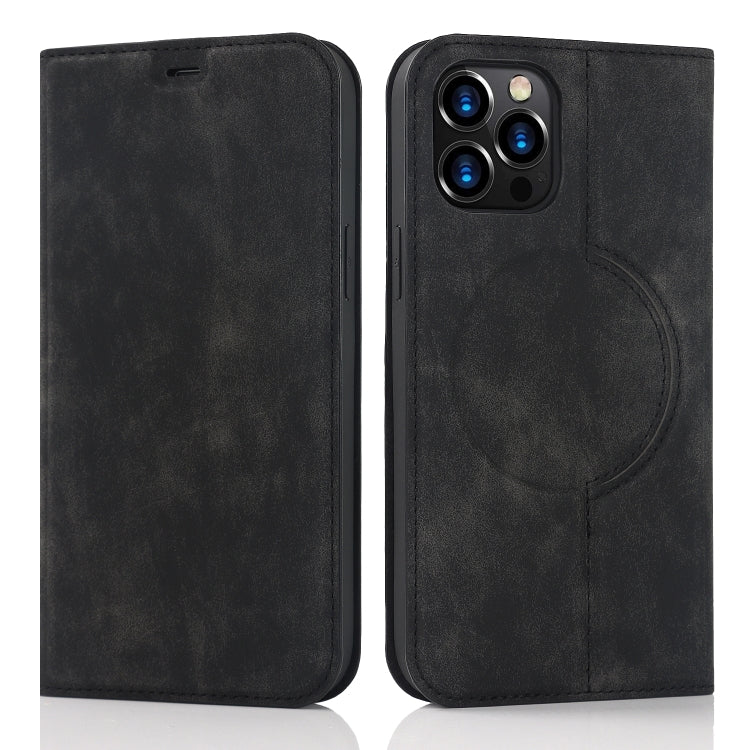 For iPhone 12 Pro Wireless Charging Magsafe Leather Phone Case(Black) by buy2fix