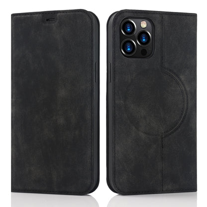 For iPhone 12 Pro Wireless Charging Magsafe Leather Phone Case(Black) by buy2fix