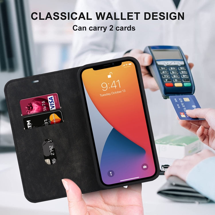 For iPhone 12 Pro Wireless Charging Magsafe Leather Phone Case(Black) by buy2fix