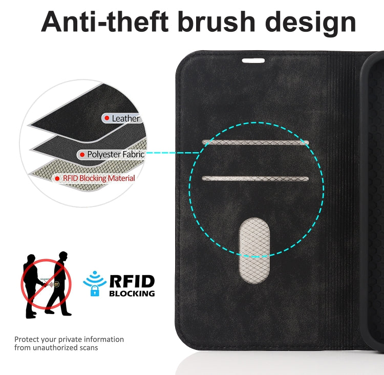 For iPhone 12 Wireless Charging Magsafe Leather Phone Case(Black) by buy2fix
