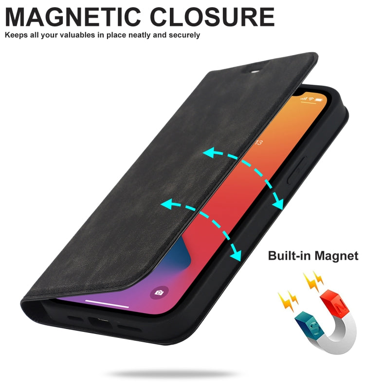 For iPhone 12 Wireless Charging Magsafe Leather Phone Case(Black) by buy2fix