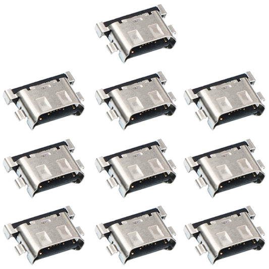 For Samsung Galaxy M40 10pcs Charging Port Connector - Tail Connector by buy2fix | Online Shopping UK | buy2fix