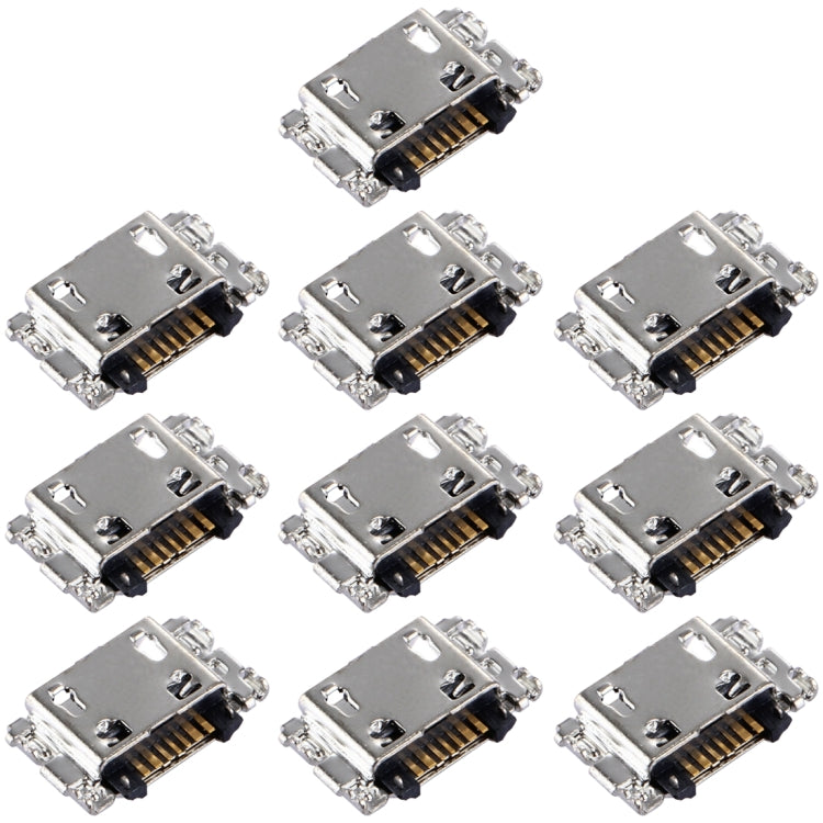 For Samsung Galaxy A10 10pcs Charging Port Connector - Tail Connector by buy2fix | Online Shopping UK | buy2fix