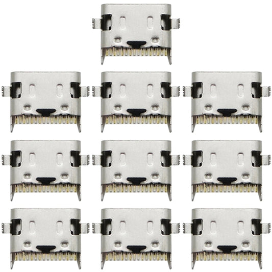 For Samsung Galaxy A21 10pcs Charging Port Connector - Tail Connector by buy2fix | Online Shopping UK | buy2fix