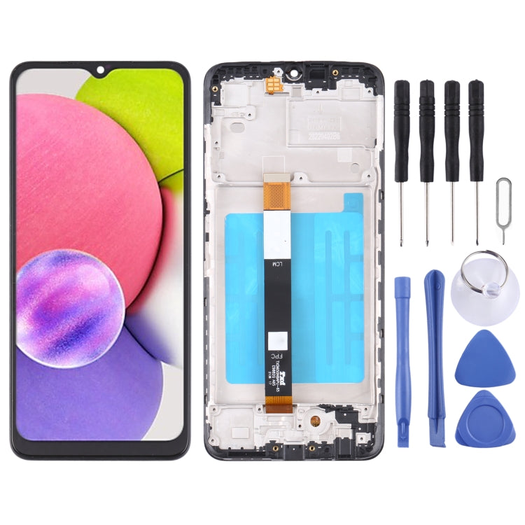 OEM LCD Screen For Samsung Galaxy A03s SM-A037U US Edition Digitizer Full Assembly with Frame - LCD Screen by buy2fix | Online Shopping UK | buy2fix
