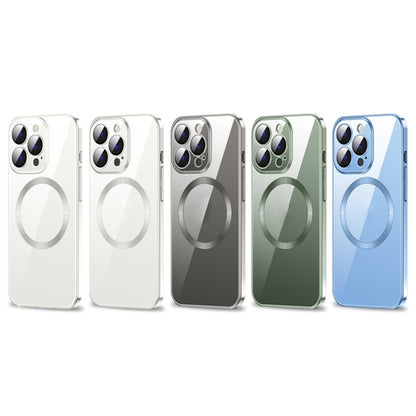 For iPhone 14 MagSafe Magnetic Phone Case with Lens Film (Dark Green) by buy2fix