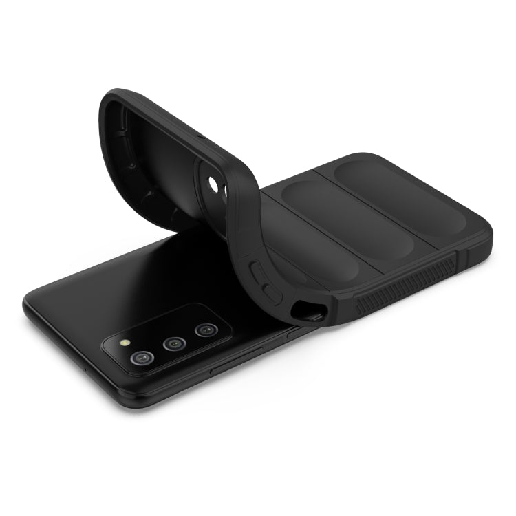 For Samsung Galaxy A03S North US Version 165.8mm Magic Shield TPU + Flannel Phone Case(Purple) by buy2fix