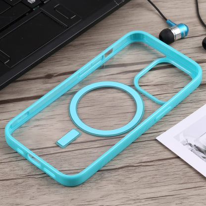 For iPhone 14 Acrylic + TPU Magsafe Magnetic Phone Case (Sky Blue) by buy2fix