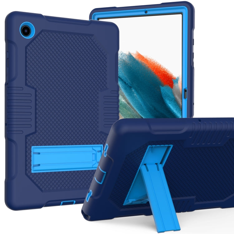 For Samsung Galaxy Tab A8 10.5 2021 X200 Contrast Color Robot Shockproof Silicone + PC Tablet Case(Navy Blue) - Other Galaxy Tab PC by buy2fix | Online Shopping UK | buy2fix