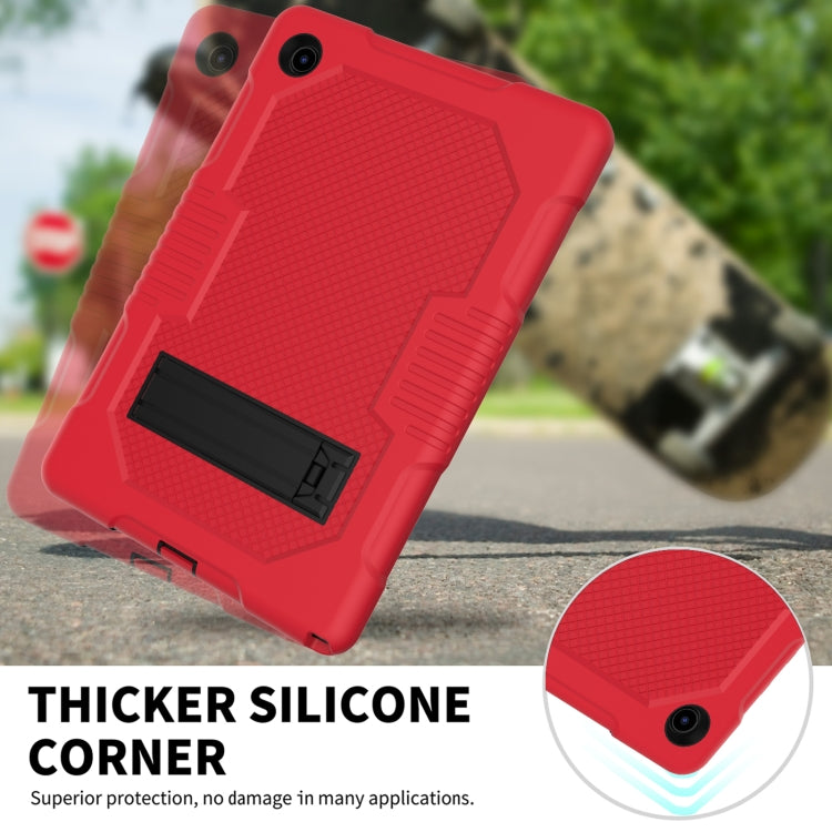 For Samsung Galaxy Tab A8 10.5 2021 X200 Contrast Color Robot Shockproof Silicone + PC Tablet Case(Red Black) - Other Galaxy Tab PC by buy2fix | Online Shopping UK | buy2fix