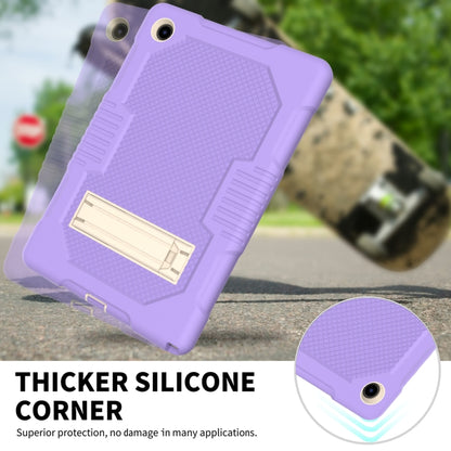 For Samsung Galaxy Tab A8 10.5 2021 X200 Contrast Color Robot Shockproof Silicone + PC Tablet Case(Purple) - Other Galaxy Tab PC by buy2fix | Online Shopping UK | buy2fix