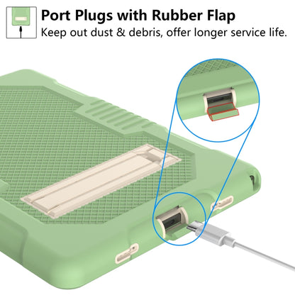 For Samsung Galaxy Tab A8 10.5 2021 X200 Contrast Color Robot Shockproof Silicone + PC Tablet Case(Matcha Green) - Other Galaxy Tab PC by buy2fix | Online Shopping UK | buy2fix